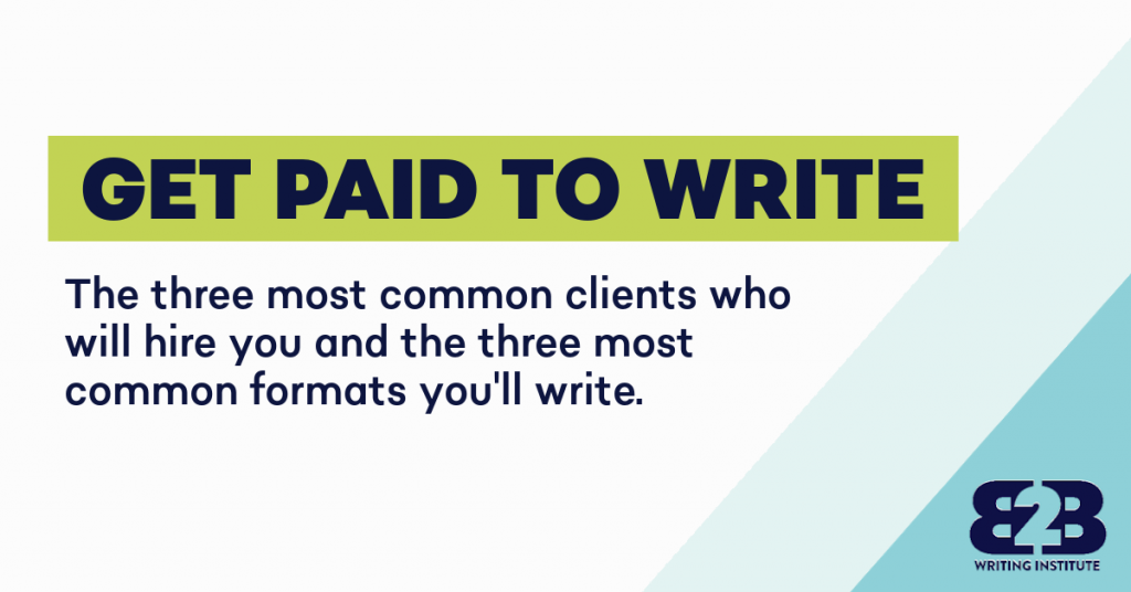 Get Paid to Write - B2B Writing